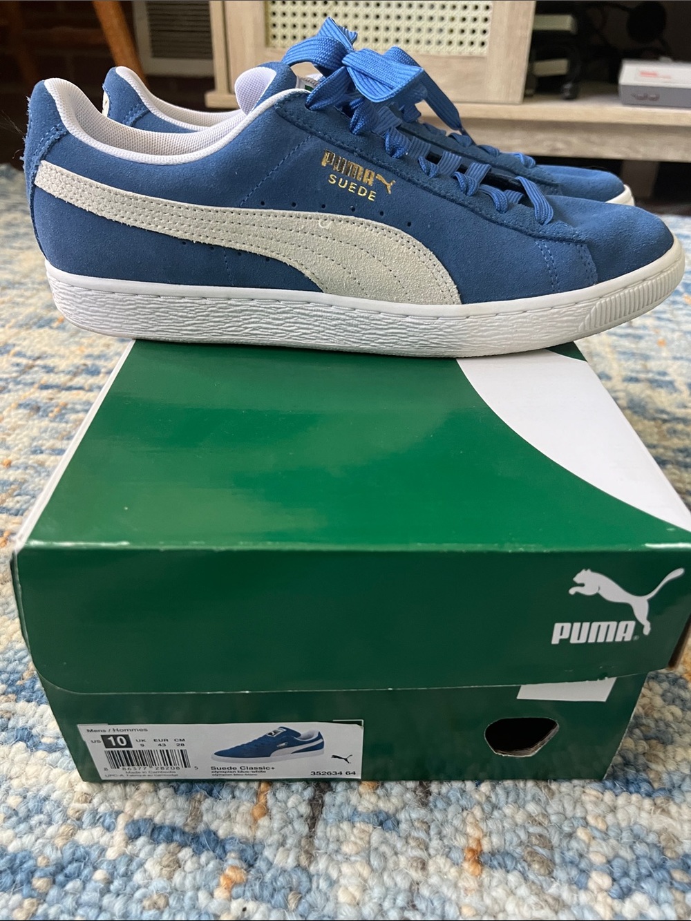 PUMA Suede – Olympian Blue/White – Men’s Size 10